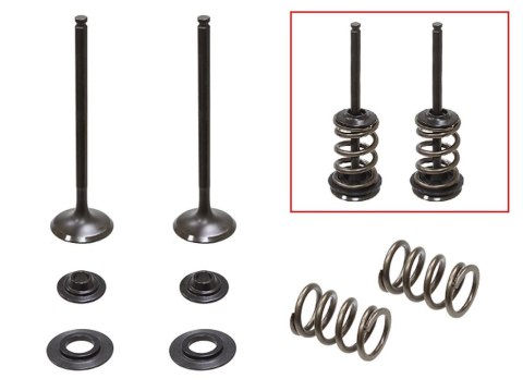 PSYCHIC 2024/03 ZAWORY WYDECHOWE (KOMPLET ZAWORÓW ZE SPRĘŻYNAMI I PODKŁADKAMI) HUSABERG FE 250 '13, KTM EXCF 250 '08-'14 (MX-095