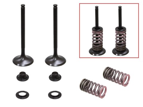 PSYCHIC 2024/03 ZAWORY WYDECHOWE (KOMPLET ZAWORÓW ZE SPRĘŻYNAMI I PODKŁADKAMI) YAMAHA WRF 450 '16-'20, (WR 450 F) YZF 450 '14-'1