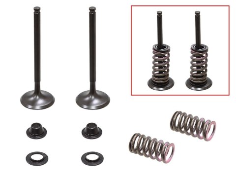 PSYCHIC 2024/03 ZAWORY WYDECHOWE (KOMPLET ZAWORÓW ZE SPRĘŻYNAMI I PODKŁADKAMI) YAMAHA YZF 450 '10-'13 STALOWY (MX-09541E) (29,95