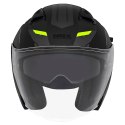 NOX KASK OTWARTY JET Z BLENDĄ N130 KLINT KOLOR CZARNY MAT/ZÓŁTY FLUO ROZMIAR M
