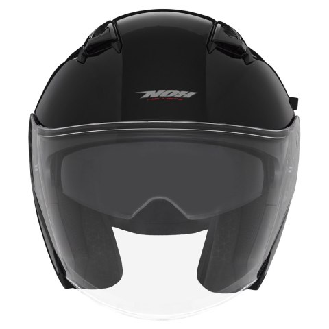 NOX KASK OTWARTY JET Z BLENDĄ N130 SOLID KOLOR CZARNY POŁYSK ROZMIAR M