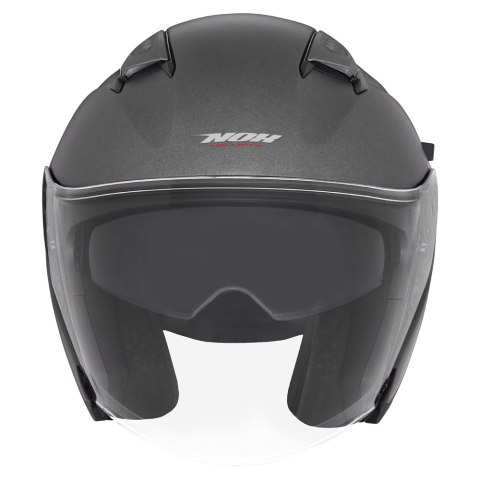 NOX KASK OTWARTY JET Z BLENDĄ N130 SOLID KOLOR TYTANOWY MAT ROZMIAR L
