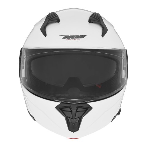 NOX KASK SZCZĘKOWY (FLIP-UP) Z BLENDĄ N968 KOLOR BIAŁY POŁYSK ROZMIAR S