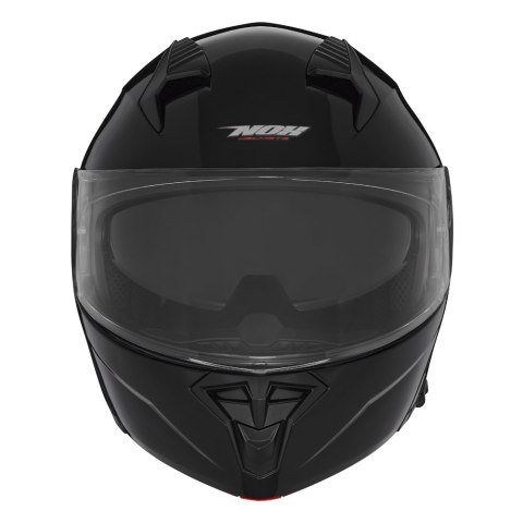 NOX KASK SZCZĘKOWY (FLIP-UP) Z BLENDĄ N968 KOLOR CZARNY POŁYSK ROZMIAR L (DODATKOWE POLICZKI W ZESTAWIE - INNA GRUBOŚĆ)