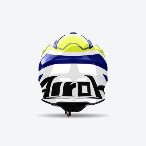 AIROH KASK CROSS / ENDURO / ATV / QUAD AVIATOR ACE 2 GROUND BIAŁY/NIEBIESKI/ŻÓŁTY FLUO M