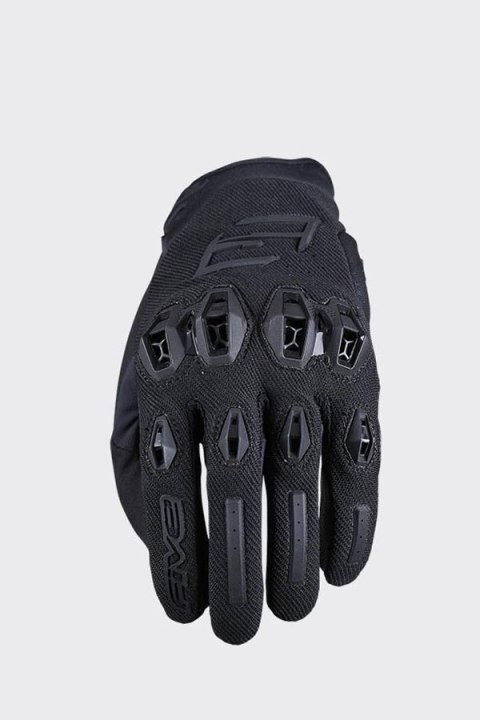 FIVE GLOVES RĘKAWICE SKÓRZANO-TEKSTYLNE STUNT EVO 2 KOLOR CZARNY ROZMIAR 10 (L)