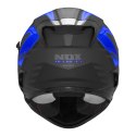 NOX KASK INTEGRALNY (FULL FACE) Z BLENDĄ N304S CARVER KOLOR CZARNY/NIEBIESKI MAT ROZMIAR L