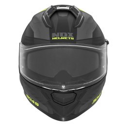 NOX KASK INTEGRALNY (FULL FACE) Z BLENDĄ N304S CARVER KOLOR CZARNY/ŻÓŁTY FLUO MAT ROZMIAR L
