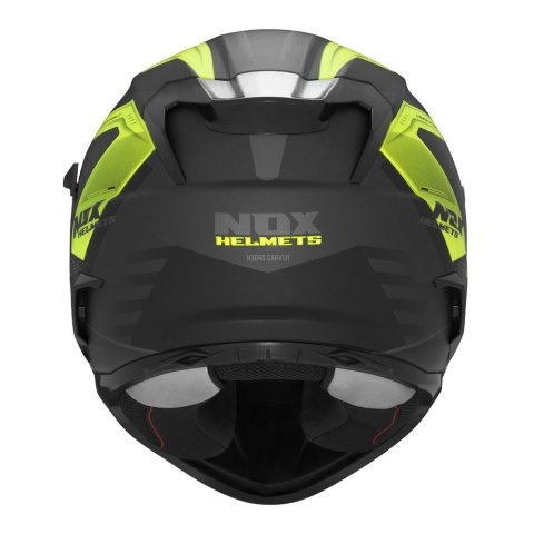 NOX KASK INTEGRALNY (FULL FACE) Z BLENDĄ N304S CARVER KOLOR CZARNY/ŻÓŁTY FLUO MAT ROZMIAR M