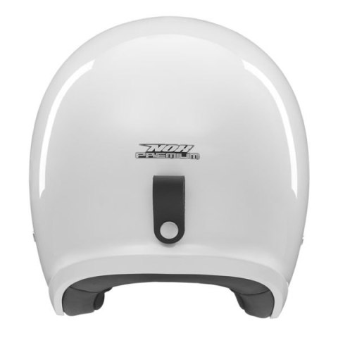 NOX PREMIUM KASK OTWARTY JET NEXT SOLID KOLOR BIAŁY POŁYSK ROZMIAR L (CIEMNA BLENDA)