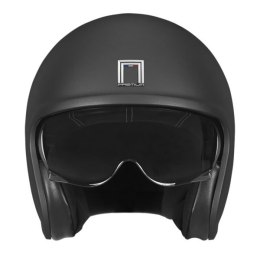 NOX PREMIUM KASK OTWARTY JET NEXT SOLID KOLOR CZARNY MAT ROZMIAR M (CIEMNA BLENDA)