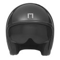 NOX PREMIUM KASK OTWARTY JET NEXT SOLID KOLOR CZARNY POŁYSK ROZMIAR M (CIEMNA BLENDA)