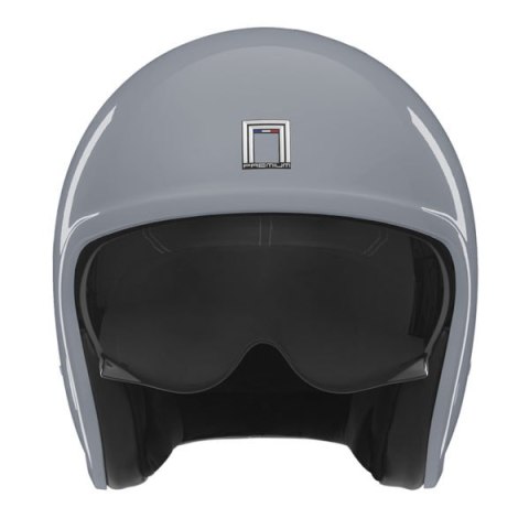 NOX PREMIUM KASK OTWARTY JET NEXT SOLID KOLOR SZARY POŁYSK ROZMIAR M (CIEMNA BLENDA)