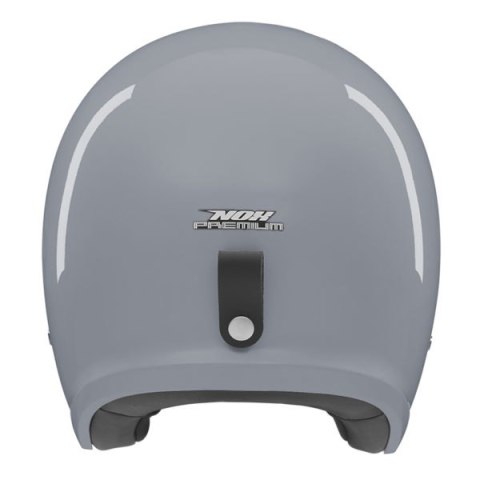 NOX PREMIUM KASK OTWARTY JET NEXT SOLID KOLOR SZARY POŁYSK ROZMIAR M (CIEMNA BLENDA)