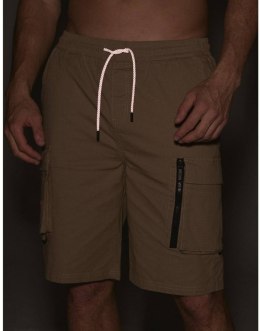 DIVERSE (NOWOŚĆ 2024) EXTREME TEAM - DAKAR RALLY SPODENKI DKR CITY CARGO KOLOR BEŻ ROZMIAR L