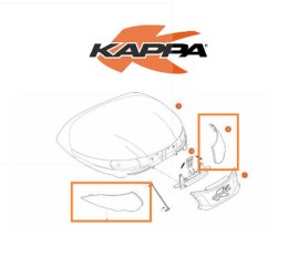 KAPPA 2024/05 ŚWIATEŁKO ODBLASKOWE (BIAŁE) DO KUFRA K56NT