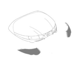 KAPPA 2024/05 ŚWIATEŁKO ODBLASKOWE (BIAŁE) DO KUFRA K56NT