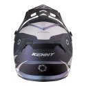 KENNY RACING KASK CROSS/ENDURO MODEL TRACK PRISM KOLOR SZARY/BORDOWY/NIEBIESKI ROZMIAR L ( 59 - 60 CM )
