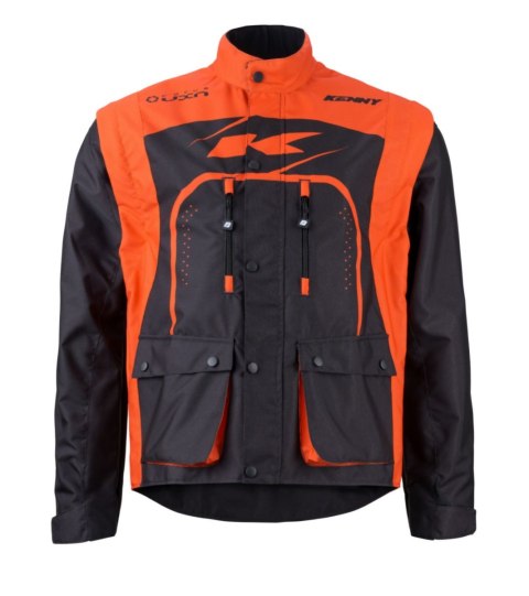KENNY RACING KURTKA ADVENTURE/ENDURO MODEL TRACK BLACK/ORANGE KOLOR CZARNY/SZARY/POMARAŃCZOWY ROZMIAR M