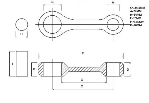 PROMX MT KORBOWÓD YAMAHA XT 600 '83-'89 , OLD MODEL , SWORZEŃ 34 MM XT600