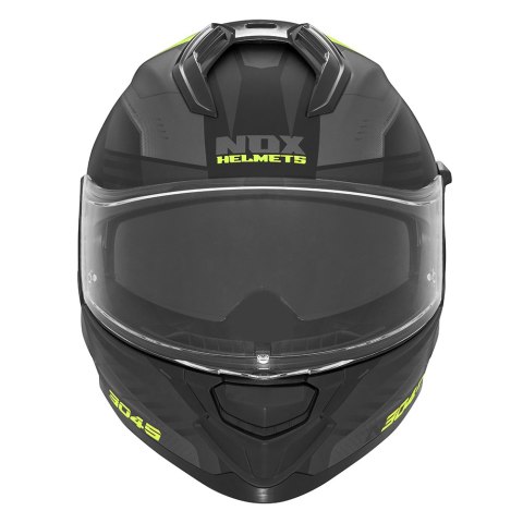 NOX KASK INTEGRALNY (FULL FACE) Z BLENDĄ N304S CARVER KOLOR CZARNY/ŻÓŁTY FLUO MAT ROZMIAR XXL