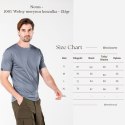 WOOLONA NOTUS KOSZULKA TERMOAKTYWNA MĘSKA (T-SHIRT) (100% WEŁNY MERINO) KOLOR CZARNY ROZMIAR L