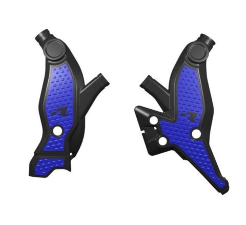 RACETECH (RTECH) 2024/07 OSŁONY RAMY (KOMPLET) T7 REVOLUTION YAMAHA TENERE 700 '19-'24 KOLOR CZARNY - NIEBIESKI